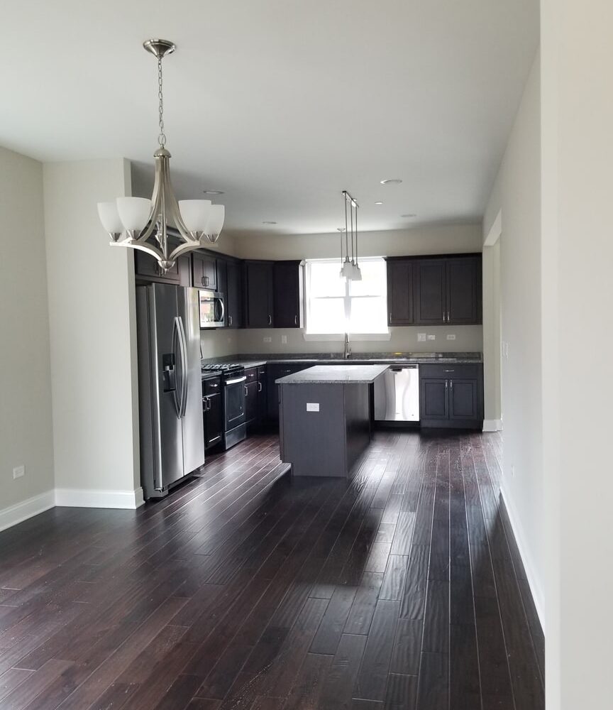 47 East 55th Street Westmont kitchen and living room